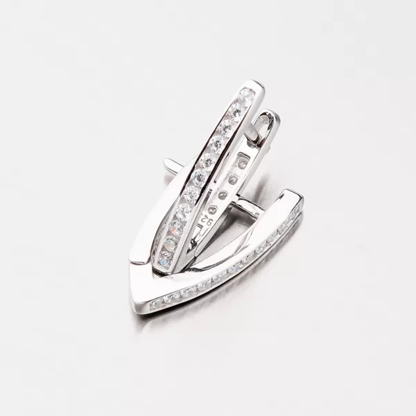 Stříbrné náušnice se zirkony EXX07180614