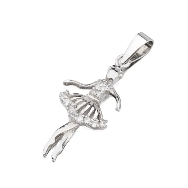 Dámský přívěsek stříbro 925 zirkon baletka - P1504747-1905-SLX