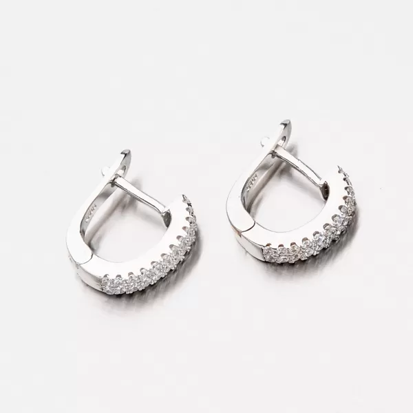 Stříbrné náušnice se zirkony EZX04140102