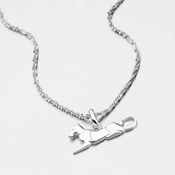 Stříbrný přívěsek kočkovité šelmy TP6742