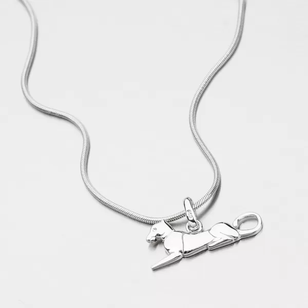 Stříbrný přívěsek kočkovité šelmy TP6742