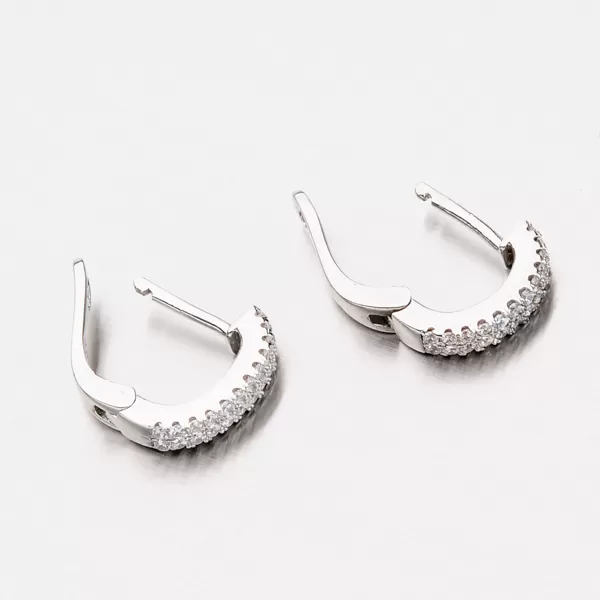 Stříbrné náušnice se zirkony EZX04140102