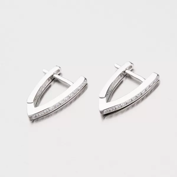 Stříbrné náušnice se zirkony EXX07180614