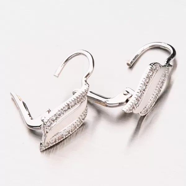 Náušnice z bílého zlata 42-3134