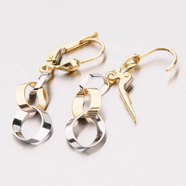 Visací náušnice ze zlata 12-307