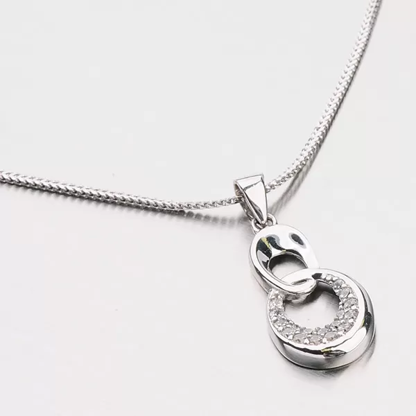 Přívěsek ze zlata se zirkony 13-177