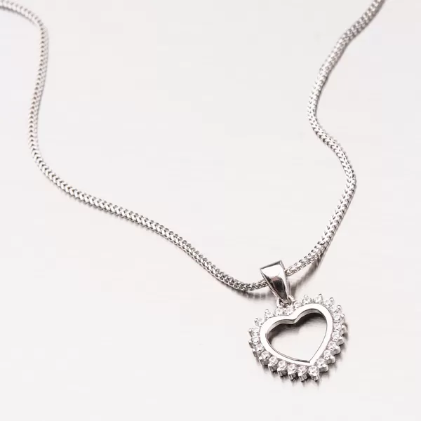 Zlaté srdce se zirkony 13-227