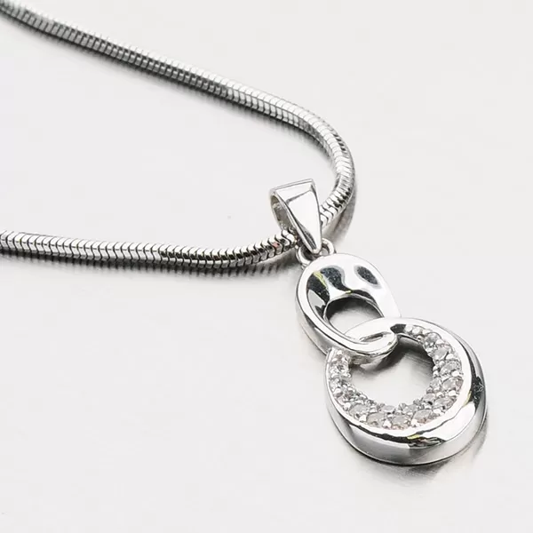 Přívěsek ze zlata se zirkony 13-177