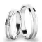 Snubní prsteny bílé zlato 585 zirkon 0.030 ct G/SI SP-61062B
