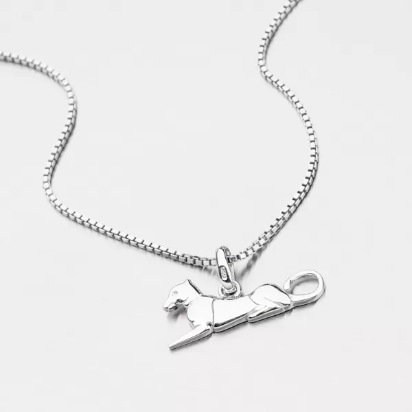 Stříbrný přívěsek kočkovité šelmy TP6742