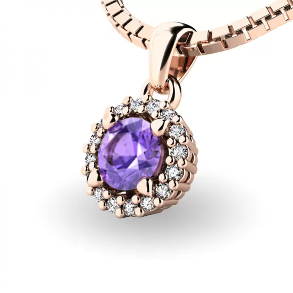 Luxusní přívěsek s tanzanitem a diamanty 10927-B-TAN