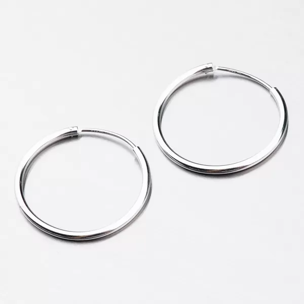 Stříbrné kruhy 25 mm UCST-12351/25