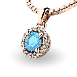 Dámský přívěsek přírodní diamant 0.50 ct G/SI 10927-CV-TPZ