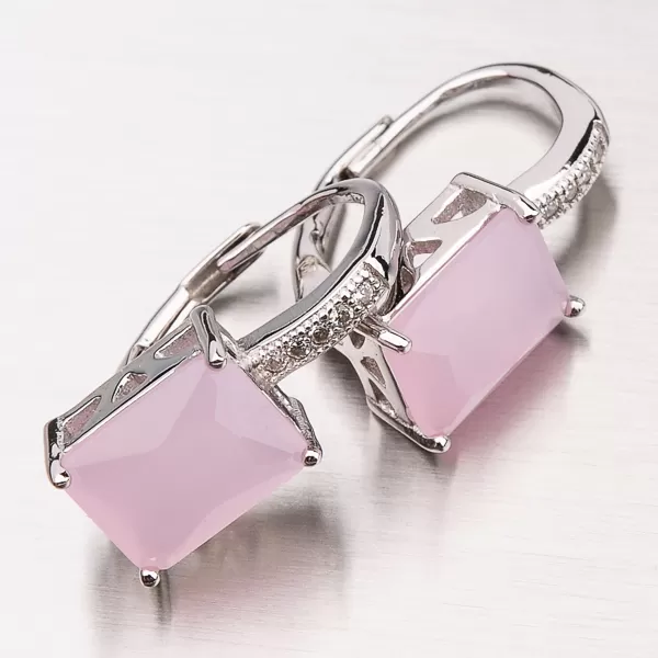 Náušnice se syntetickým růženínem PKL-2003