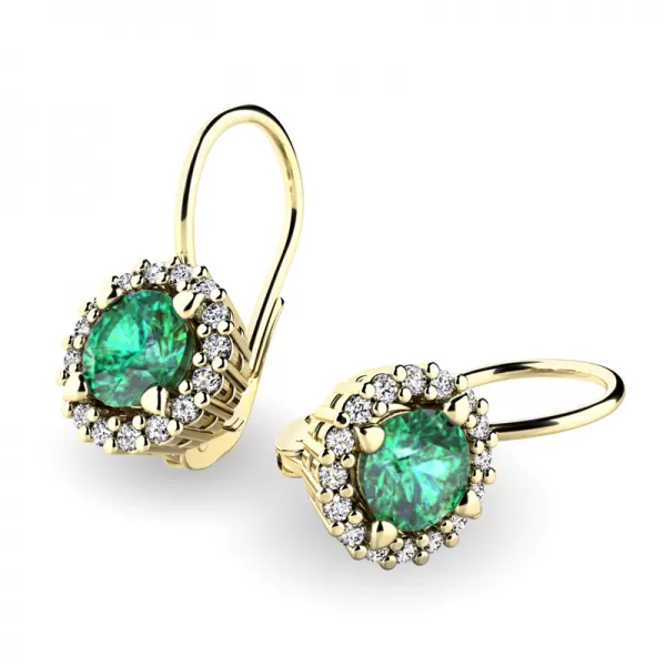 Luxusní náušnice s diamanty 10925-ZL-DIA-SMAR