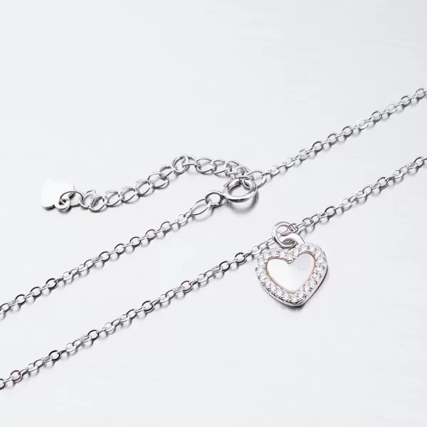 Stříbrný náhrdelník se zirkony SST-151106