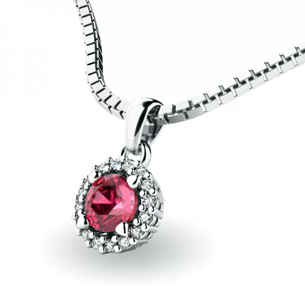 Luxusní přívěsek s turmalínem a diamanty 10927-B-TUR