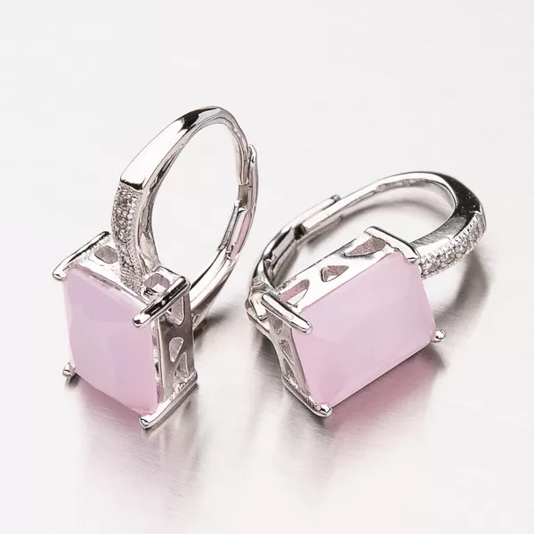 Náušnice se syntetickým růženínem PKL-2003