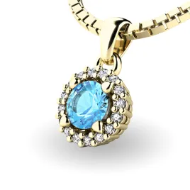 Dámský přívěsek přírodní diamant 0.50 ct G/SI 10927-ZL-TPZ