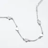 Stříbrný náramek se srdíčky BST-14401