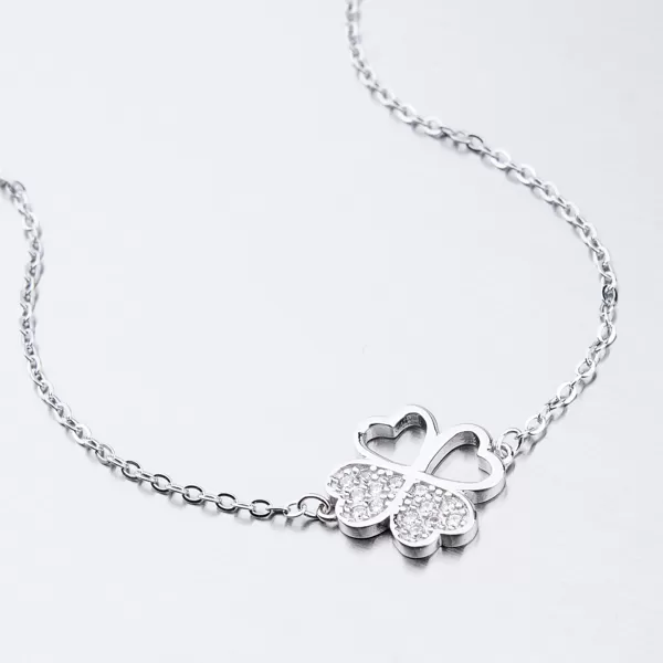 Stříbrný náramek se zirkony BST-14408