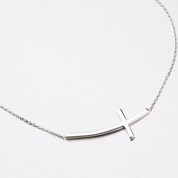 Zlatý náhrdelník s křížem na ležato 45-1865