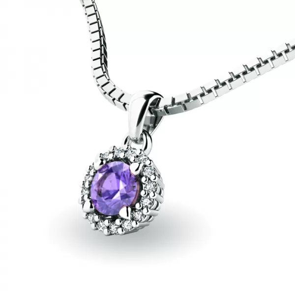 Luxusní přívěsek s tanzanitem a diamanty 10927-B-TAN