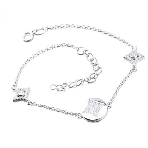 Dámský náramek stříbro 925 zirkon BST-14337