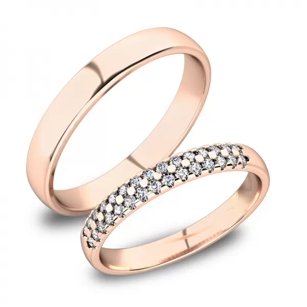 Zlaté snubní prsteny SP-61087B