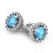 Luxusní náušnice s diamanty 10926-B-DIA-TPZ