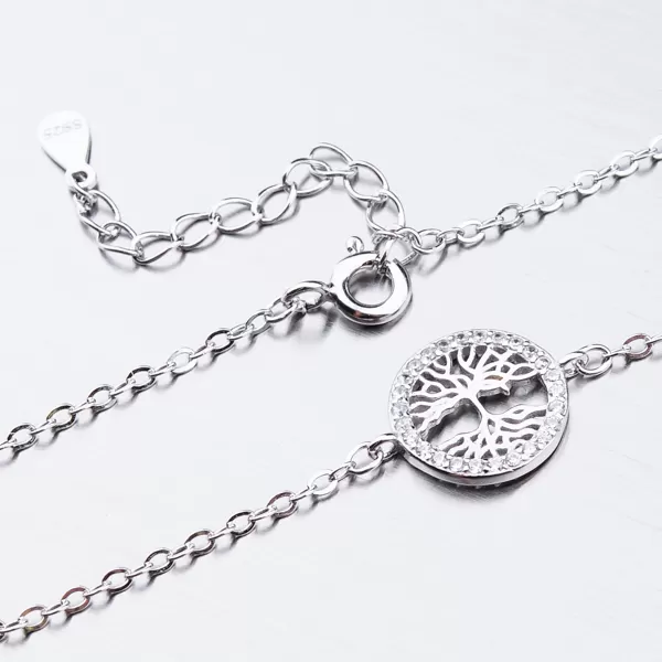 Stříbrný náramek se zirkony BST-14355