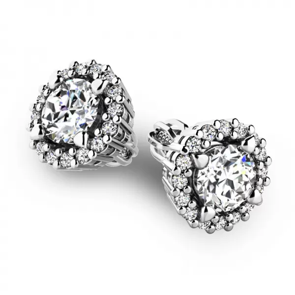 Luxusní náušnice s diamanty 10926-B-DIA