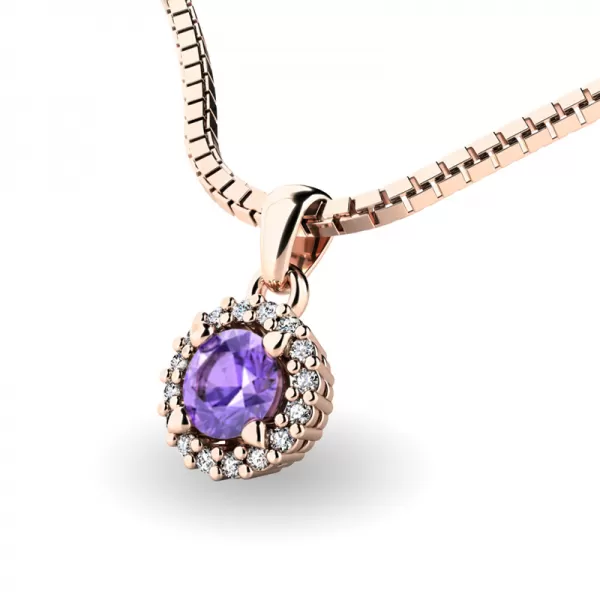 Luxusní přívěsek s tanzanitem a diamanty 10927-CV-TAN