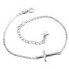 Dámský náramek stříbro 925 zirkon křížkem BST-14406