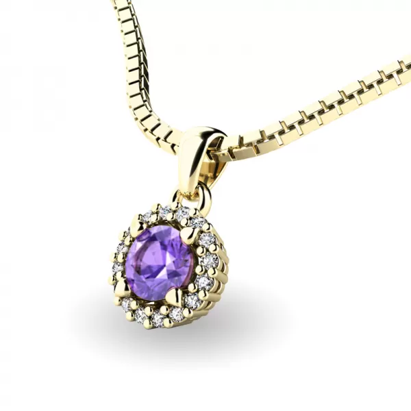 Luxusní přívěsek s tanzanitem a diamanty 10927-ZL-TAN