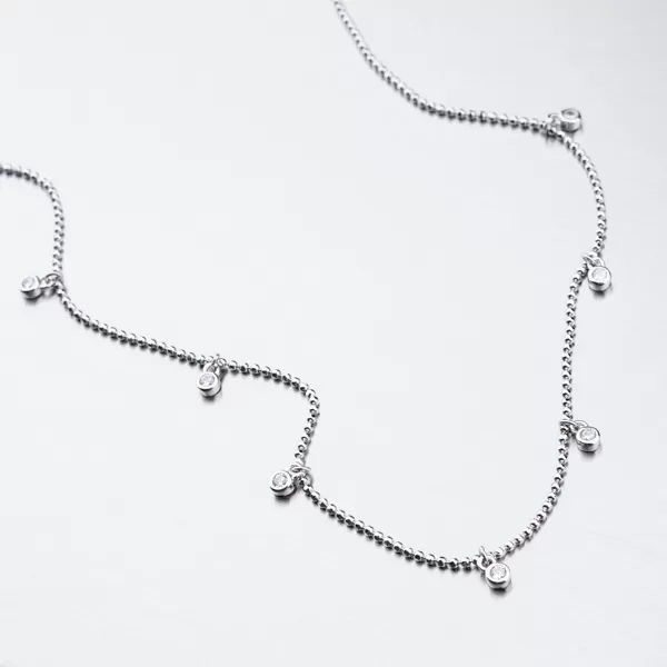 Náhrdelník se zirkony SST-151007