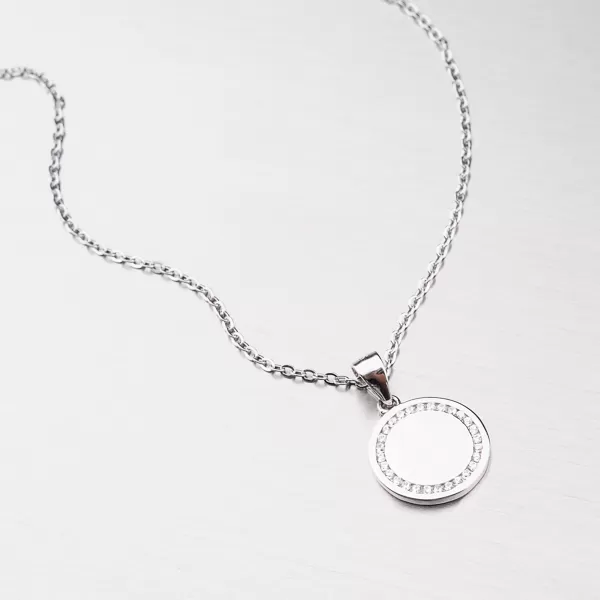 Stříbrný náhrdelník se zirkony SETST-15187SR