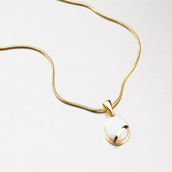 Zlatý přívěsek s opálem 43-21737