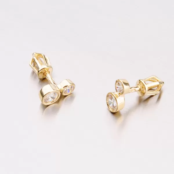 Zlaté náušnice pecky 42-31657