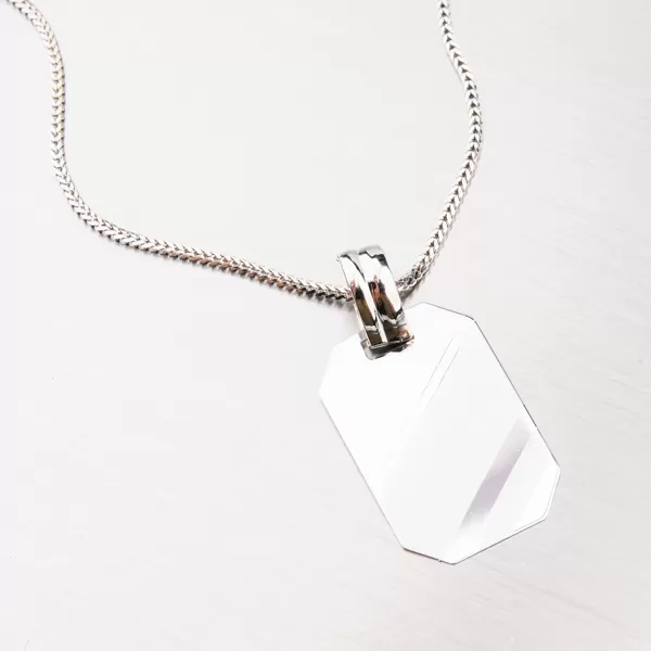 Destička z bílého zlata 43-2963