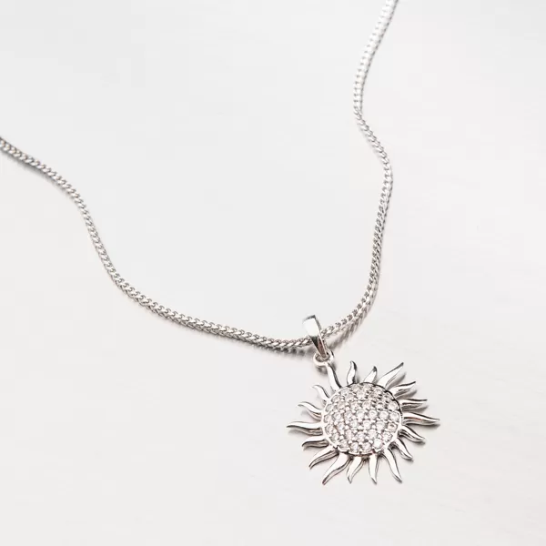 Zlatý přívěsek se zirkony 43-21724