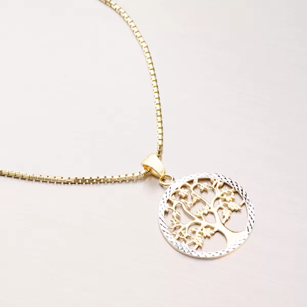 Zlatý přívěsek strom života 43-21655