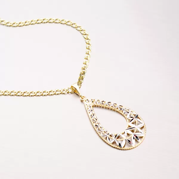 Dámský přívěsek zlato mix 585 43-2554