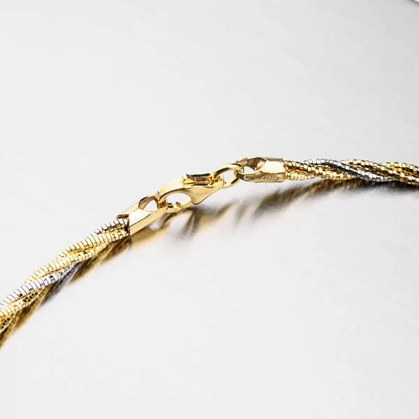 Stříbrný náhrdelník CHRS-SPRING-1-3L-TW-Y/W