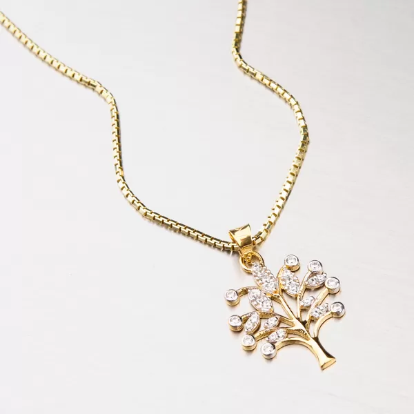 Zlatý přívěsek - strom života 43-21257