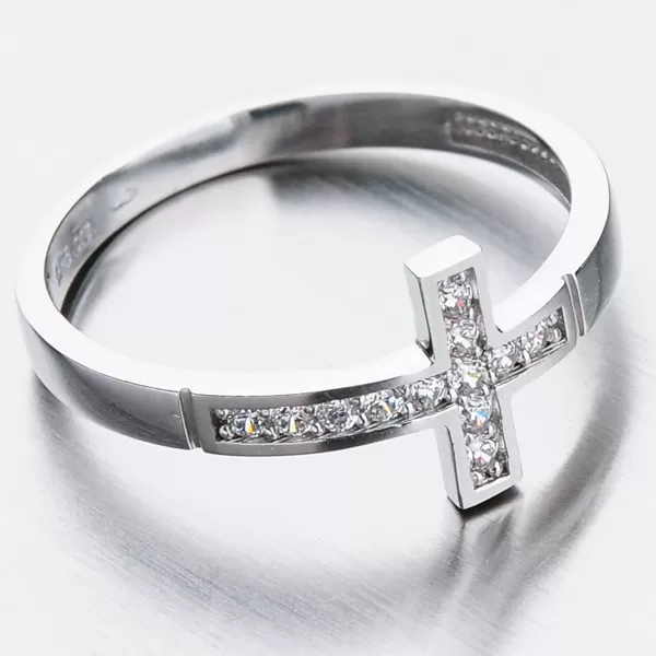 Zlatý prsten se zirkony 11-271