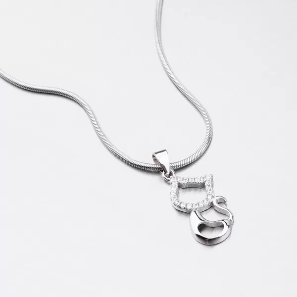 Stříbrný přívěsek kočka HST-13210