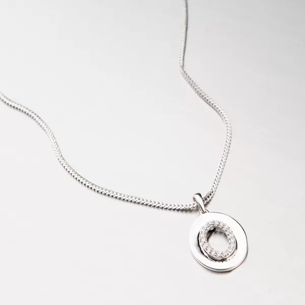 Zlatý přívěsek se zirkony 43-21672