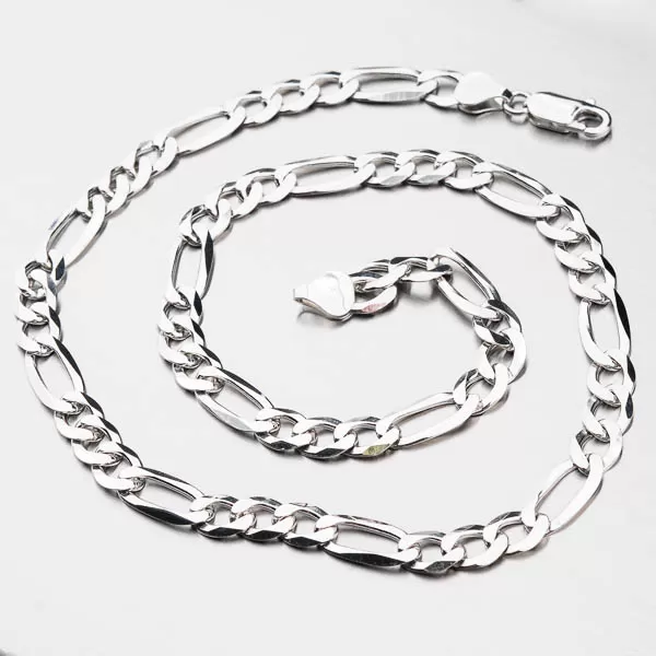 Stříbrné masivní Figaro 3+1 CHRS-073-180-FLAT