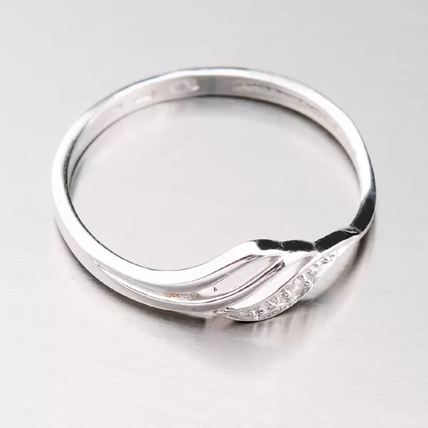 Zlatý prsten se zirkony 41-NF44B